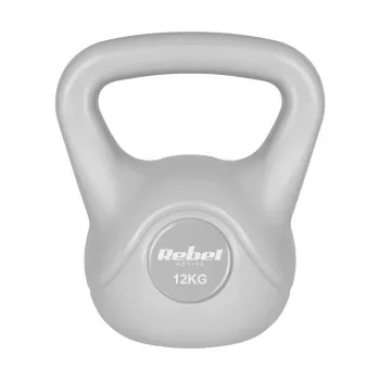 Kettlebell REBEL ACTIVE bituminoso Grigio 12 kg