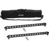 EUROLITE Set da 2x LED PIX-16 QCL Light Bars con soft bag
