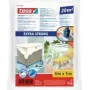 Tesa 56652 telo coprente extra resistente, 4 x 5 m, trasparente