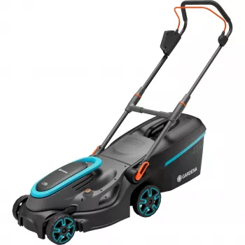 Rasaerba a batteria PowerMax 37/36V P4A Ready-To-Use Set, 36 Volt (2x18V) (nero/grigio, 2 batterie agli ioni di litio 4,0Ah, POWER FOR ALL ALLIANCE)