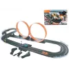Pista automobilistica meccanica giocattolo Madej con due looping, set pista portatile con auto looping