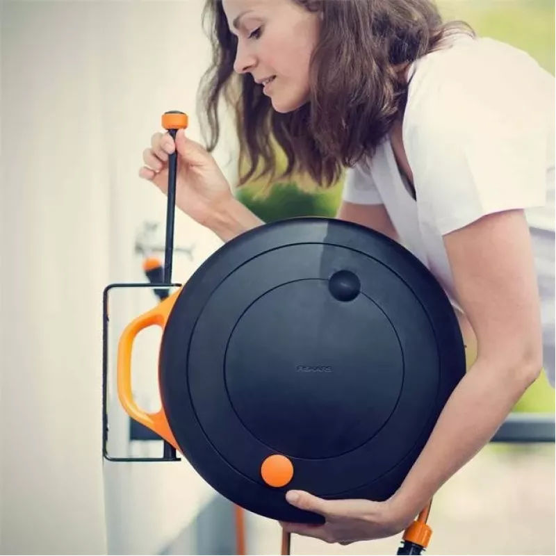 Fiskars 1020448 portagomma metallo nero