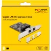 Delock scheda PCI Express x1 a 2 x RJ45 Gigabit LAN RTL8111 (88615)