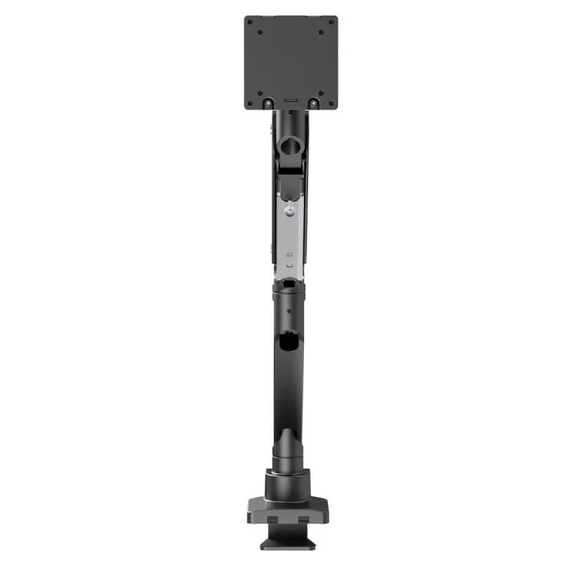 Maclean MC-968 supporto doppio braccio per monitor con molla a gas 17-57 27 kg portata elevata stabile completamente orientabile supporto max VESA 200x200