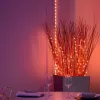 Festa luminosa LED Twinkly TWD200STP-TEU striscia multicolore per interni, distanza 5 cm, IP20, cavo trasparente