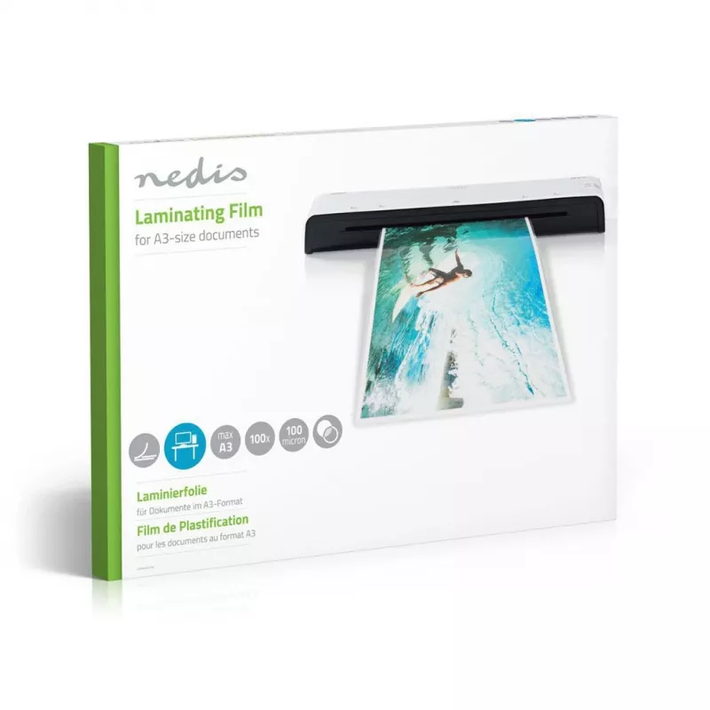 Nedis LAMIA3AT100 Pellicola per plastificazione
