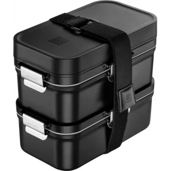 Portapranzo sottovuoto ZWILLING FRESH & SAVE 2 nero 1283232 — contenitore per alimenti compatto, sigillabile sottovuoto