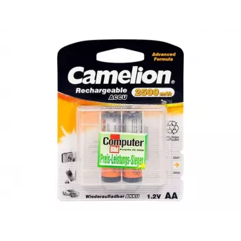 Batterie ricaricabili Ni‑MH AA/HR6 CAMELION 2500 mAh, 2 pezzi