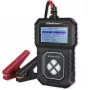 Tester batteria digitale Qoltec con LCD | Menu polacco | 12V | AGM | GEL | STD | 30-220AH