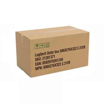 Scatola esterna per Logitech 506X276X322 2.31EB — scatola di spedizione/imballaggio con dimensioni 506×276×322 mm