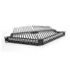 Patch Panel Keystone DeLOCK 19 pollici 24 porte con scarico di trazione 1HE angolato nero