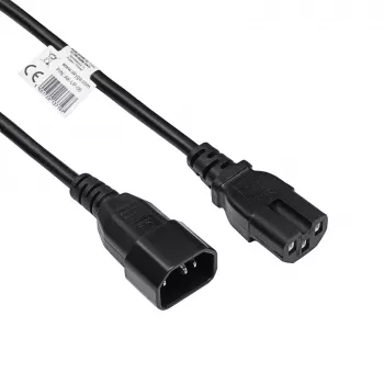 Cavo di alimentazione server Akyga AK-UP-06 IEC C14 a C15, 1,8 m, nero