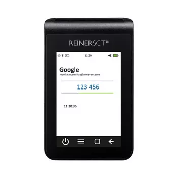 Lettore di carte ReinerSCT tanJack deluxe nero TFT, modello 2708200-000, peso 220 kg