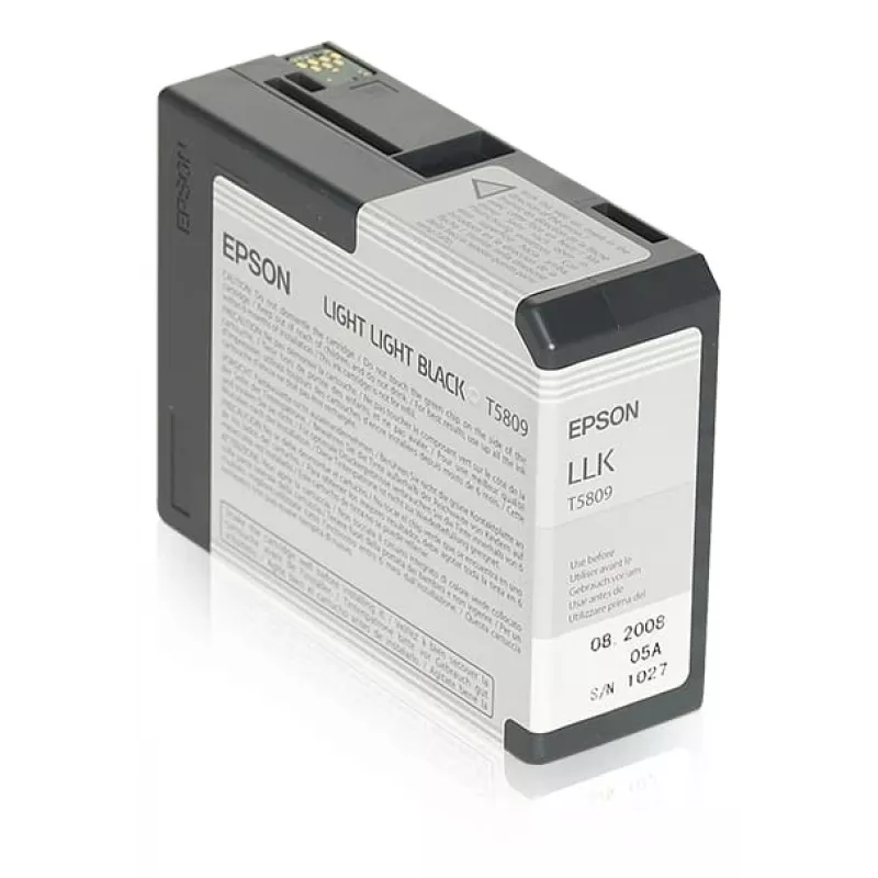 Epson Singlepack Light Light Black T580900, nero chiaro chiaro, inchiostro pigmentato, 80 ml, 1 pezzo