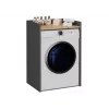 Top e Shop POLA armadio per lavanderia per lavatrice – antracite / rovere artisan