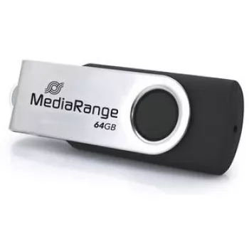 Chiavetta USB MediaRange MR1953 64 GB USB Type-C 3.2 Gen 1 (3.1 Gen 1) Swivel, nero/argento