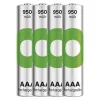 Batterie R03/AAA NI-MH 950mAh blister 4 pz.