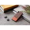 Custodia per smartphone man and wood per iPhone XS Max – motivo a quadri marrone con bordo nero