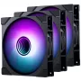 PHANTEKS M25 Gen2 PWM D-RGB ventola 140 mm confezione da 3, nero