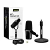Shure MV7+-K-BNDL - microfono per parlato/canto con connessione XLR/USB-C, nero + stativo da tavolo GATOR