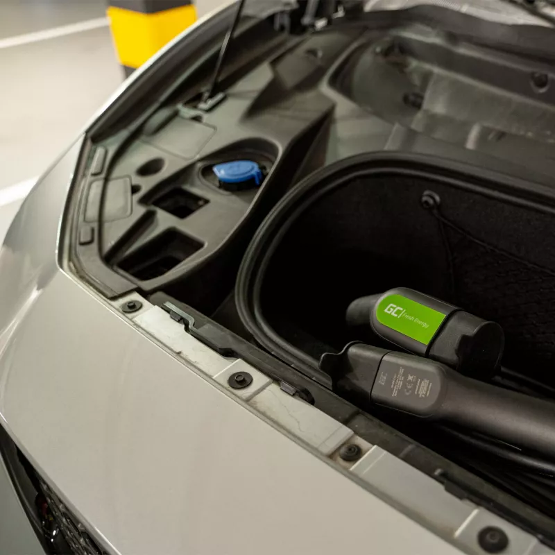 Cavo di ricarica per veicoli elettrici Green Cell EV13 nero Type 2 5m