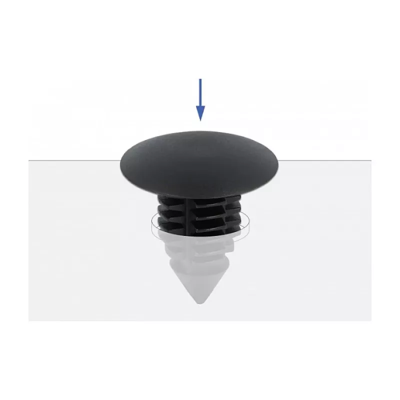 Clip ad albero di Natale DeLOCK 60187 nero nylon 15 mm 14,5 mm 10 pz.