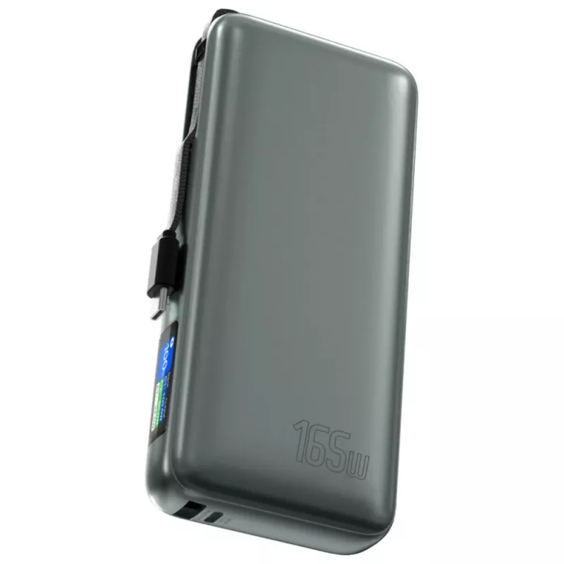 Powerbank 4smarts 541603 — Li‑Ion 20000 mAh, USB‑C + USB‑A, 165W potenza totale, 5A, grigio