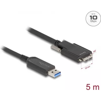 Cavo ottico attivo DeLOCK 83211 USB Type-A connettore maschio su Micro-B connettore maschio 5 m 10 Gbit/s