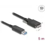Cavo ottico attivo DeLOCK 83211 USB Type-A connettore maschio su Micro-B connettore maschio 5 m 10 Gbit/s