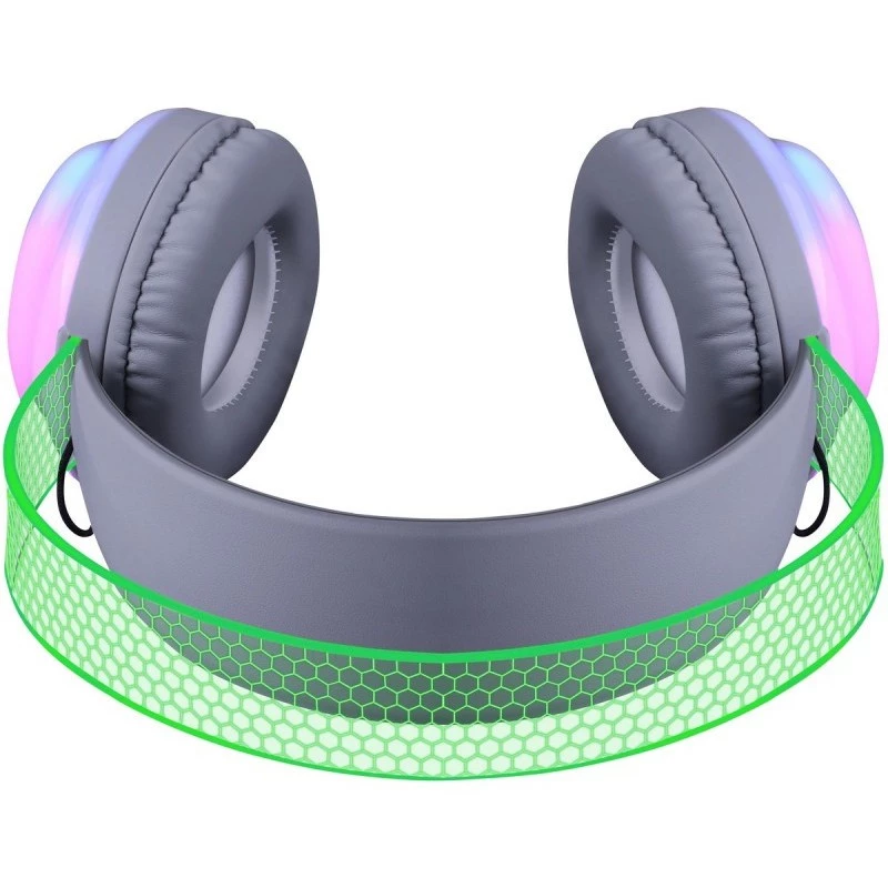 Defender FreeMotion B651 63651 cuffie wireless on-ear, Bluetooth 5.3, retroilluminazione RGB, 20–20000 Hz, 105 dB, USB-C, AUX, bianche