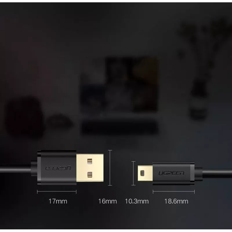 Cavo dati USB UGREEN Thunderbolt a miniUSB 2 m nero