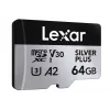 Scheda MicroSD Lexar 64 GB UHS-I Classe 3 SILVER PLUS