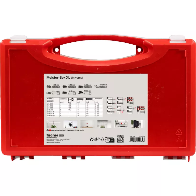 fischer 577159 Meister-Box XL scatola assortimento tasselli 290 pezzi (577159)