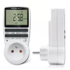 Timer elettronico QOLTEC PC0628 con display LCD, conto alla rovescia 24 ore