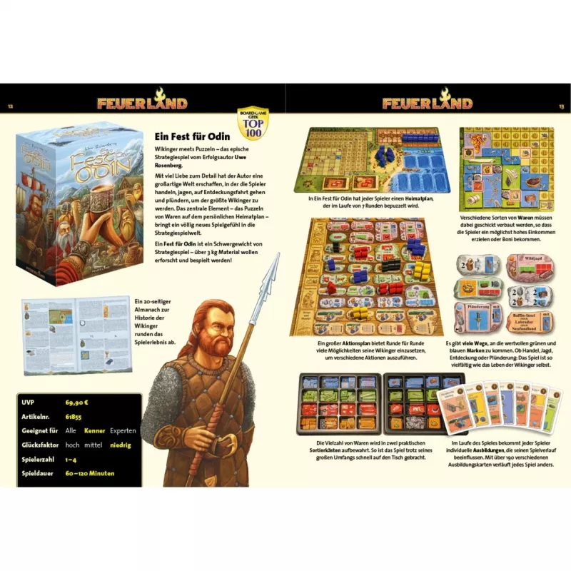 Feuerland 61855 gioco da tavolo strategia