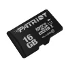 Scheda di memoria MicroSDHC PATRIOT PSF16GMDC10 — 16 GB, Class 10, UHS-I (U1), 80 MB/s, nero