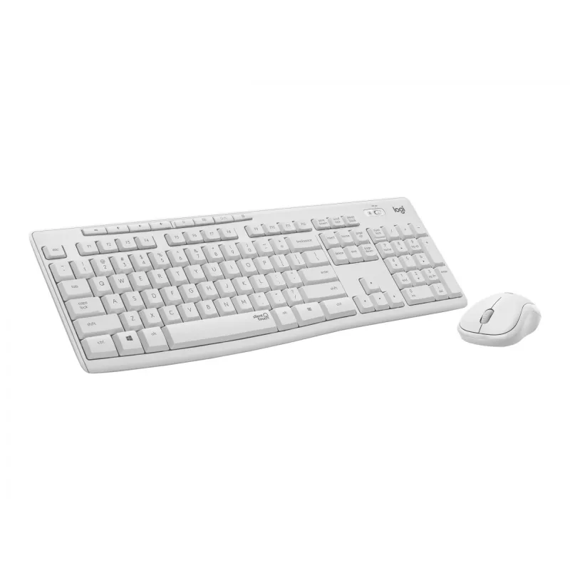Logitech MK295 Silent - set tastiera e mouse - wireless - 2,4 GHz - italiano - bianco crema