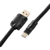 Sharkoon SGK50 Aviator cavo a spirale per SKILLER SGK50, da USB-A a USB-C, 1,85 m, titanio/nero