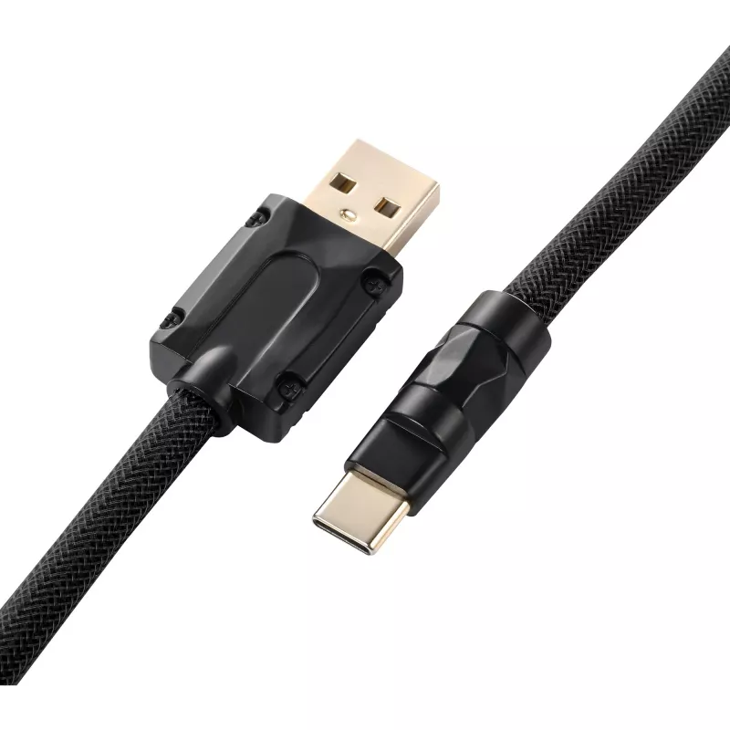 Sharkoon SGK50 Aviator cavo a spirale per SKILLER SGK50, da USB-A a USB-C, 1,85 m, titanio/nero