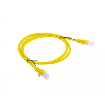 Cavo patch LANBERG RJ-45 Cat5e PCU5-10CC-0100-Y, 1 m, U/UTP, conduttore CCA, giallo