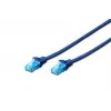 Cavo patch di rete DIGITUS Digitus CAT 5e U/UTP, 5 m, U/UTP, RJ-45 – blu