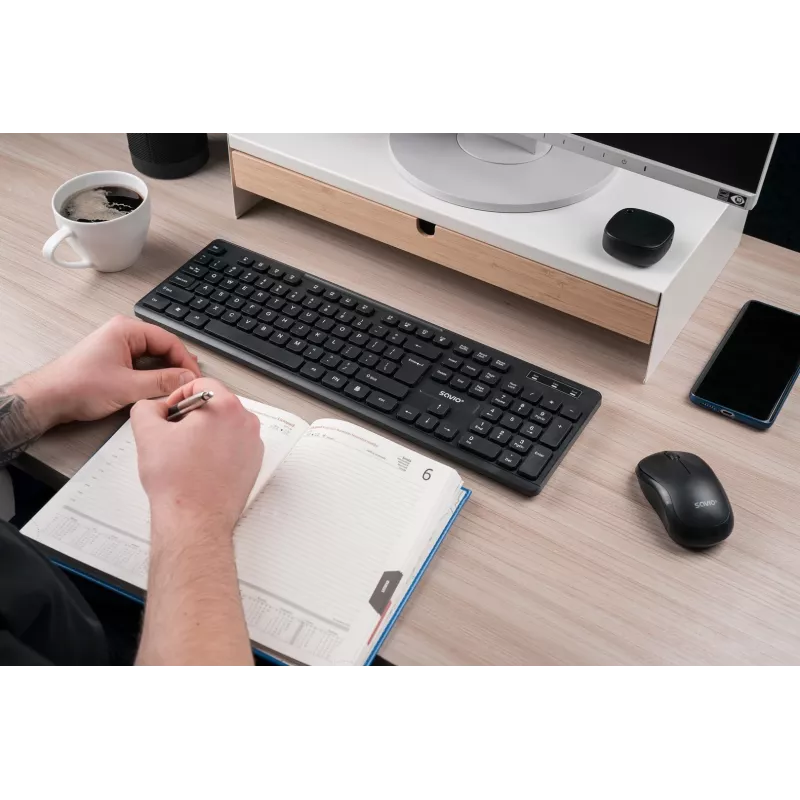Savio KB-02 Tastiera Home/Office USB QWERTY nero