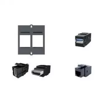BACHMANN HDMI Keystone connettore femmina nero - 1 x HDMI 2.0