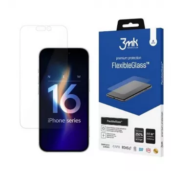 Protezione display temprata 3MK FlexibleGlass per iPhone 16 Pro