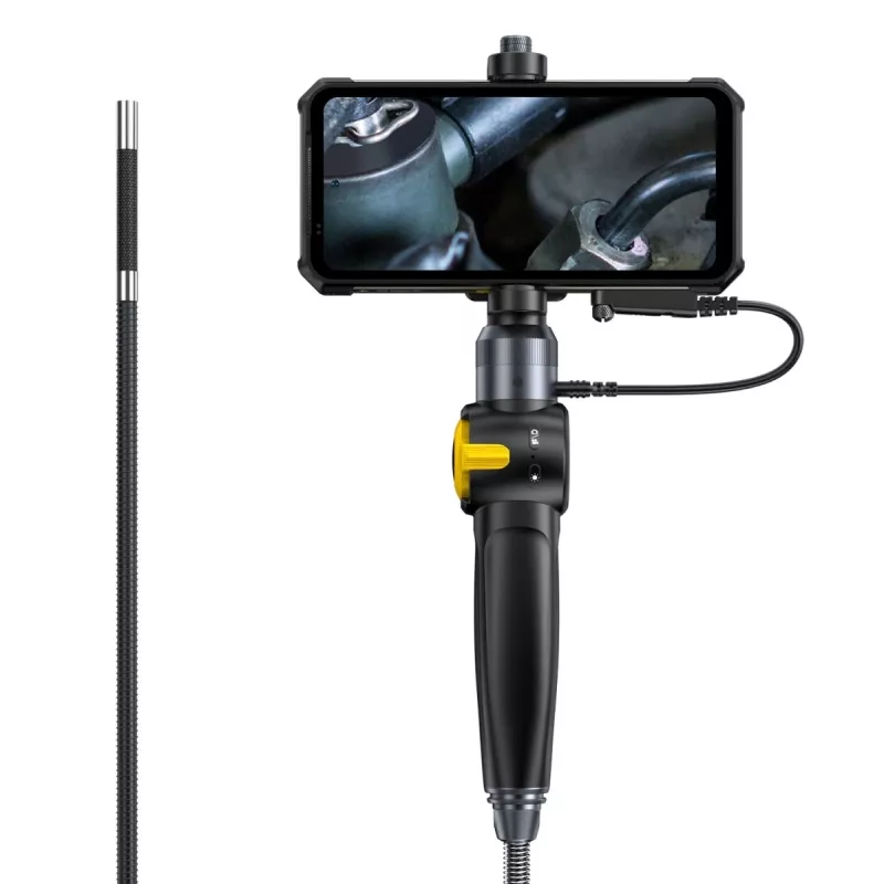Ulefone uSmart E03 UF-EC03 telecamera endoscopica, 1280x720 HD, sonda orientabile a 180° in due direzioni, 6 LED, IP67, cavo semirigido da 1 m