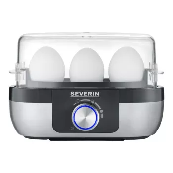 Cuociuova Severin EK 3163 3 uova nero acciaio inox trasparente