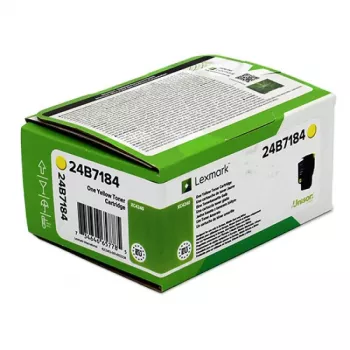Lexmark 24B7184 cartuccia toner 1 pz. originale giallo