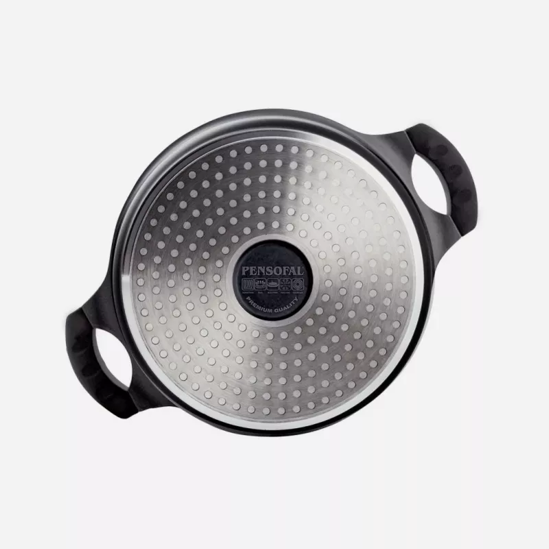 Pentola Pensofal Saxum 24 cm con coperchio in vetro — Pentola Pensofal Saxum 24cm