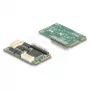 Adattatore di interfaccia Mini-PCIe interno DELOCK 95279 — host seriale, uscita Mini-PCIe, supporto RS-232, 460,8 Kbit/s, FIFO 256 B, 30×51×10 mm