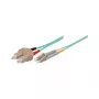 Cavo patch fibra ottica duplex OM3 (multimode, 50/125) LC/SC, LSZH, polarità reversibile, 3 m, Good Connections®